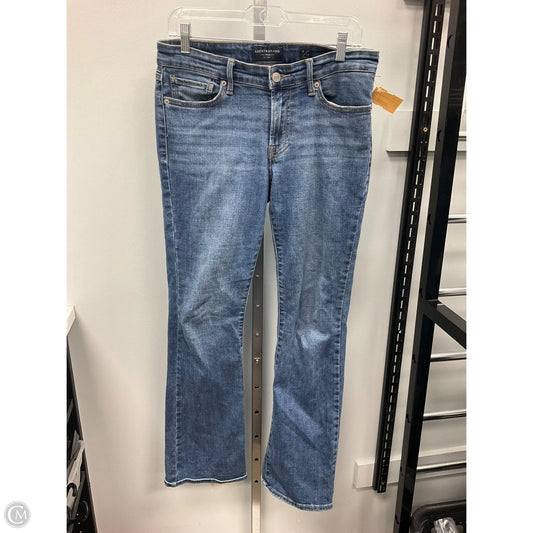 Jeans Straight By Lucky Brand In Blue Denim, Size: 8