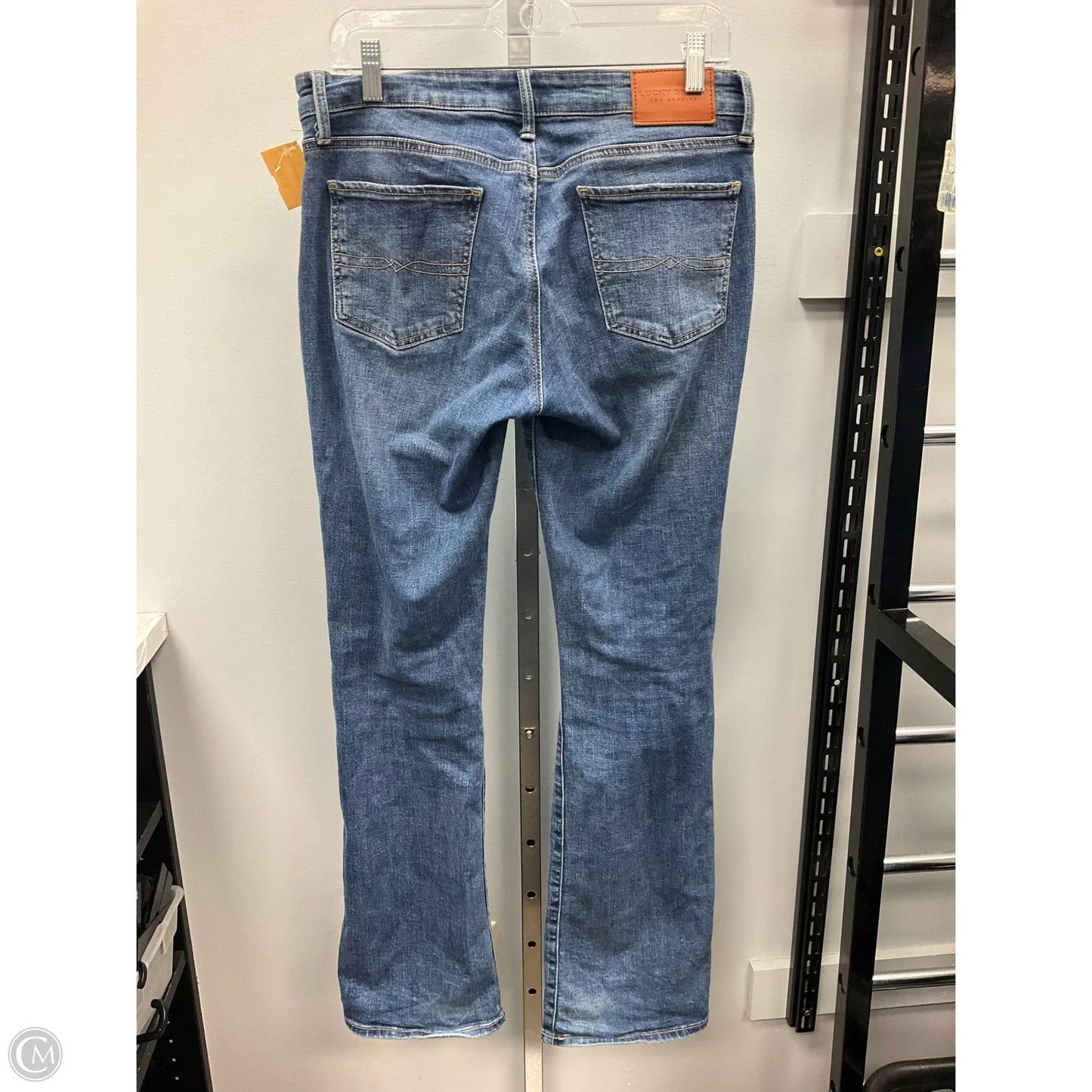 Jeans Straight By Lucky Brand In Blue Denim, Size: 8