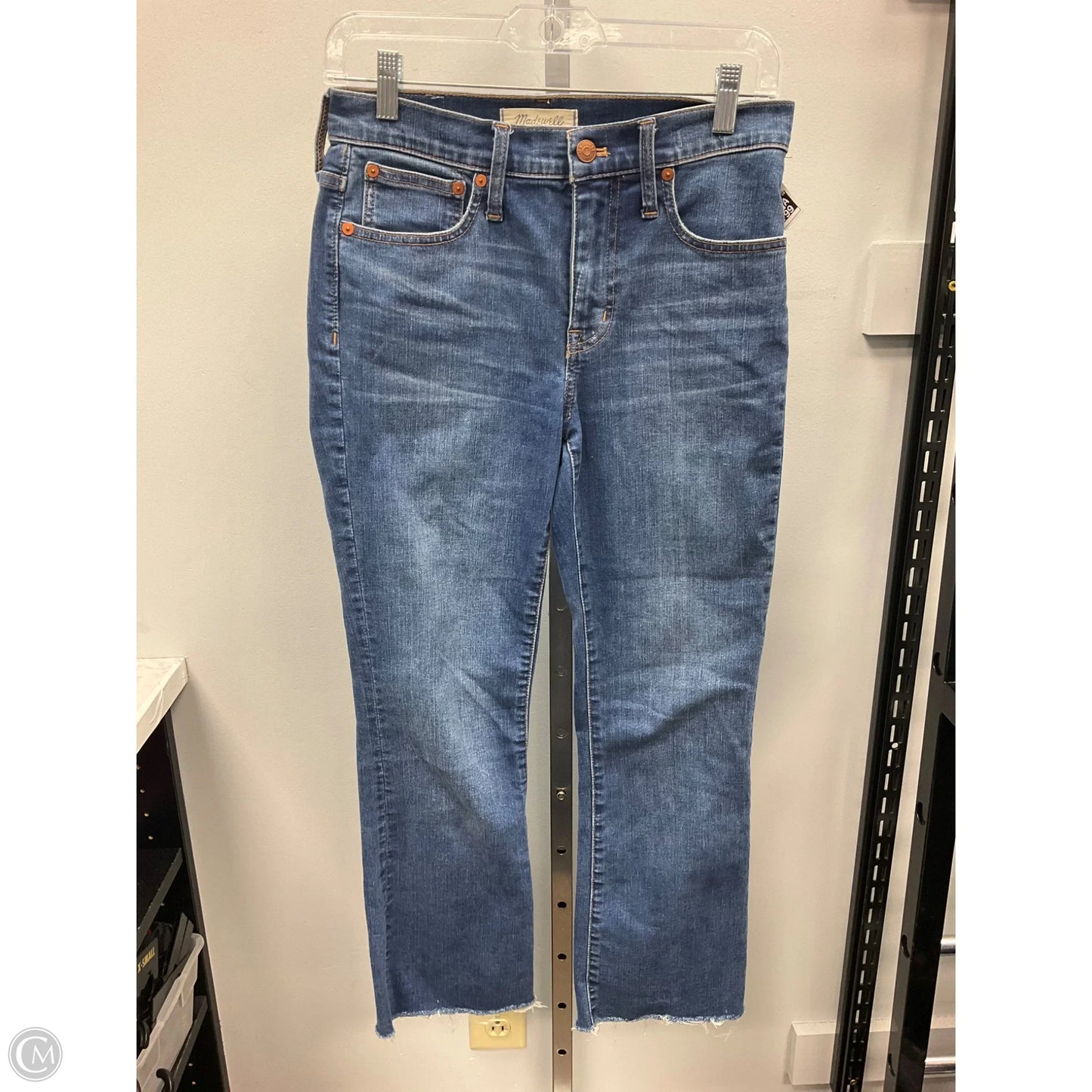 Jeans Straight By Madewell In Blue Denim, Size: 2