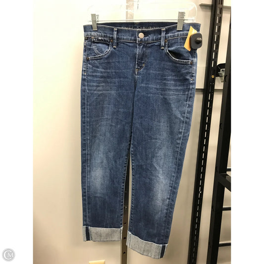 Jeans Cropped By Citizens Of Humanity In Blue Denim, Size: 2