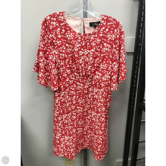 Dress Casual Short By Lulus In Red & White, Size: M