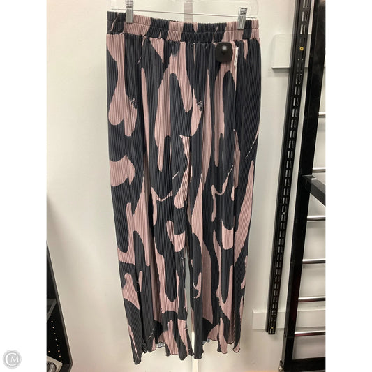 Pants Wide Leg By Shein In Black & Brown, Size: L