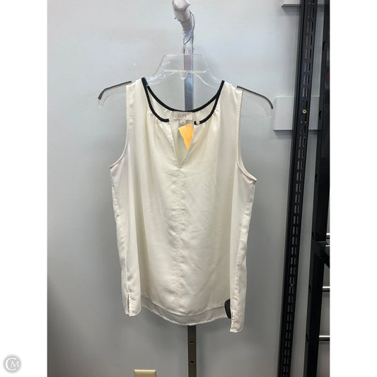 Top Sleeveless By Loft In Cream, Size: S