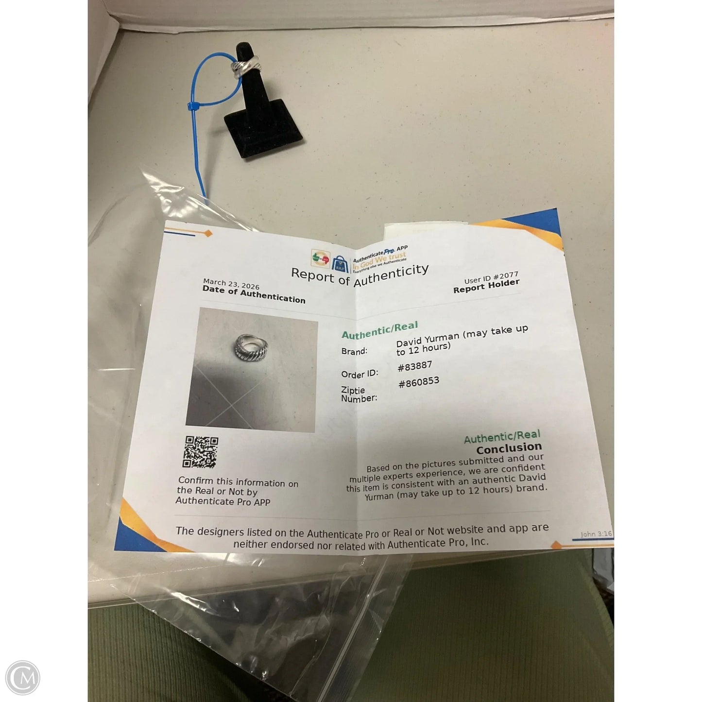 Ring Luxury Designer By David Yurman, Size: 6