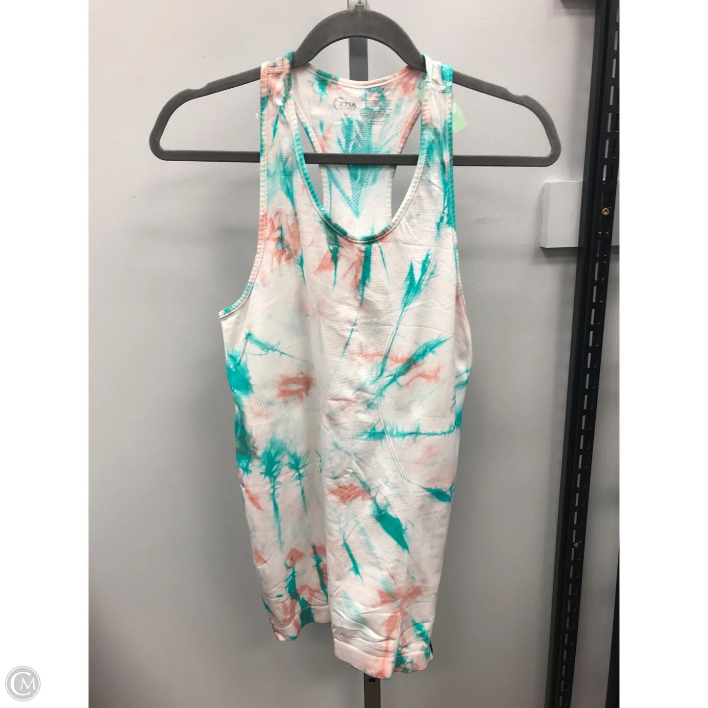 Athletic Tank Top By Zyia In Tie Dye Print, Size: M