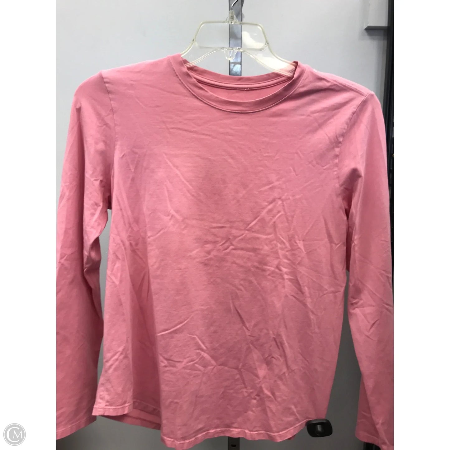 Athletic Top Long Sleeve Crewneck By Lululemon In Pink, Size: M