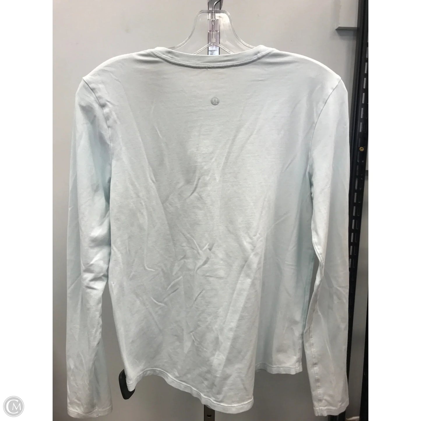 Athletic Top Long Sleeve Crewneck By Lululemon In Blue, Size: M