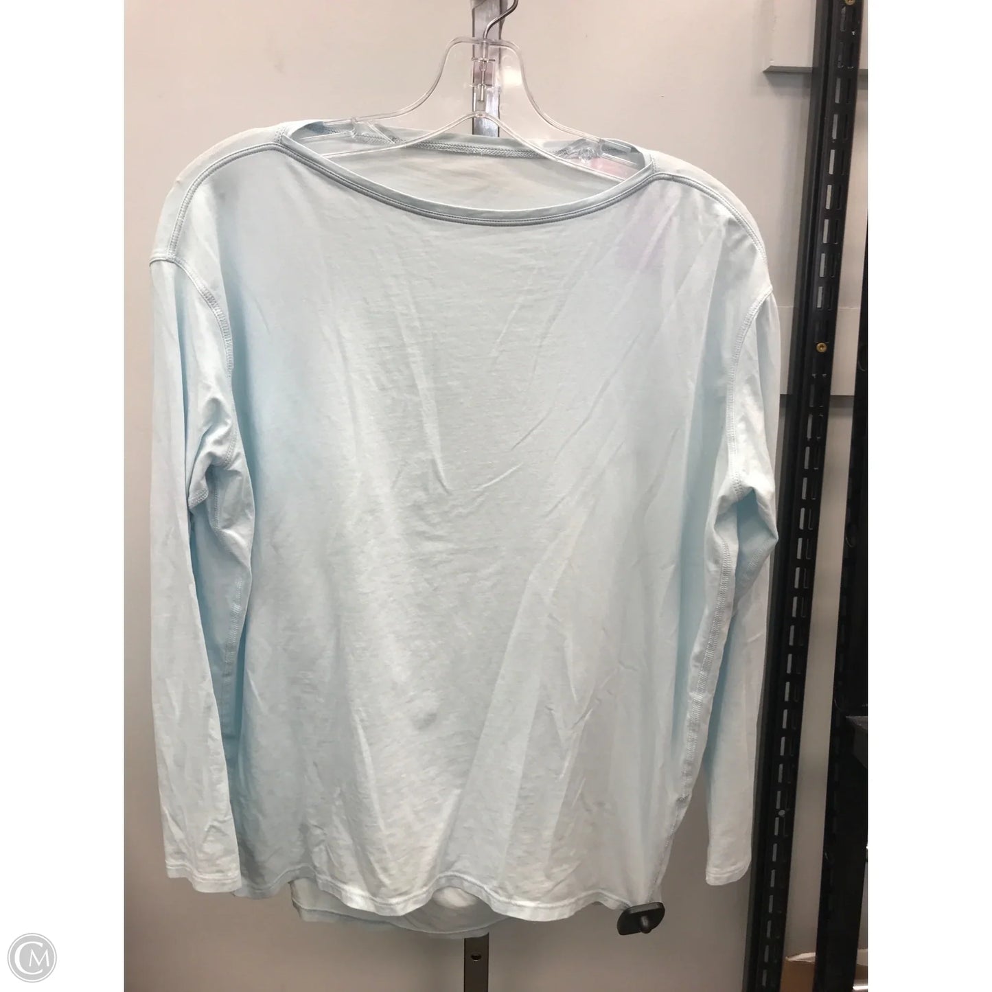 Athletic Top Long Sleeve Crewneck By Lululemon In Blue, Size: M