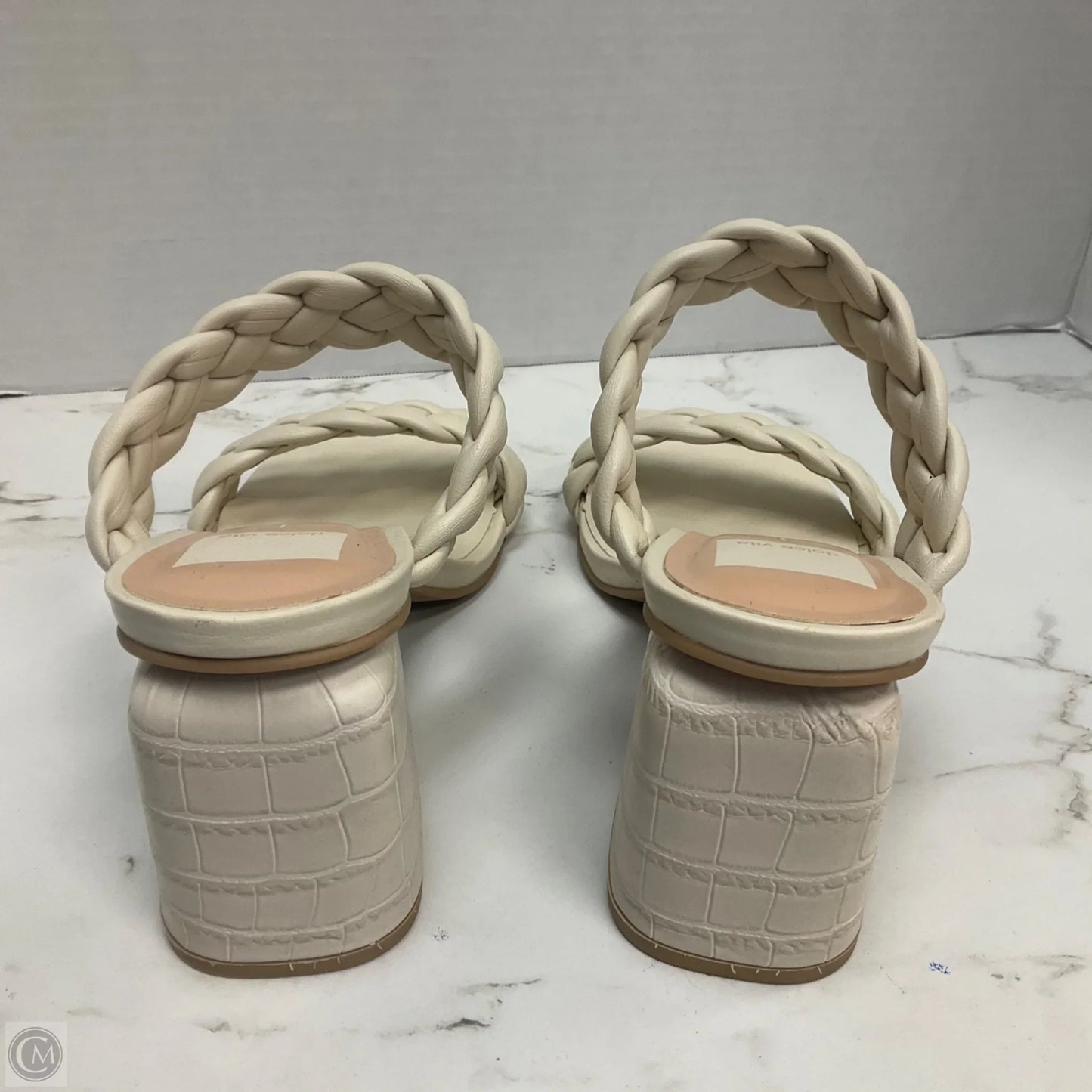 Sandals Heels Block By Dolce Vita In Cream, Size: 6.5