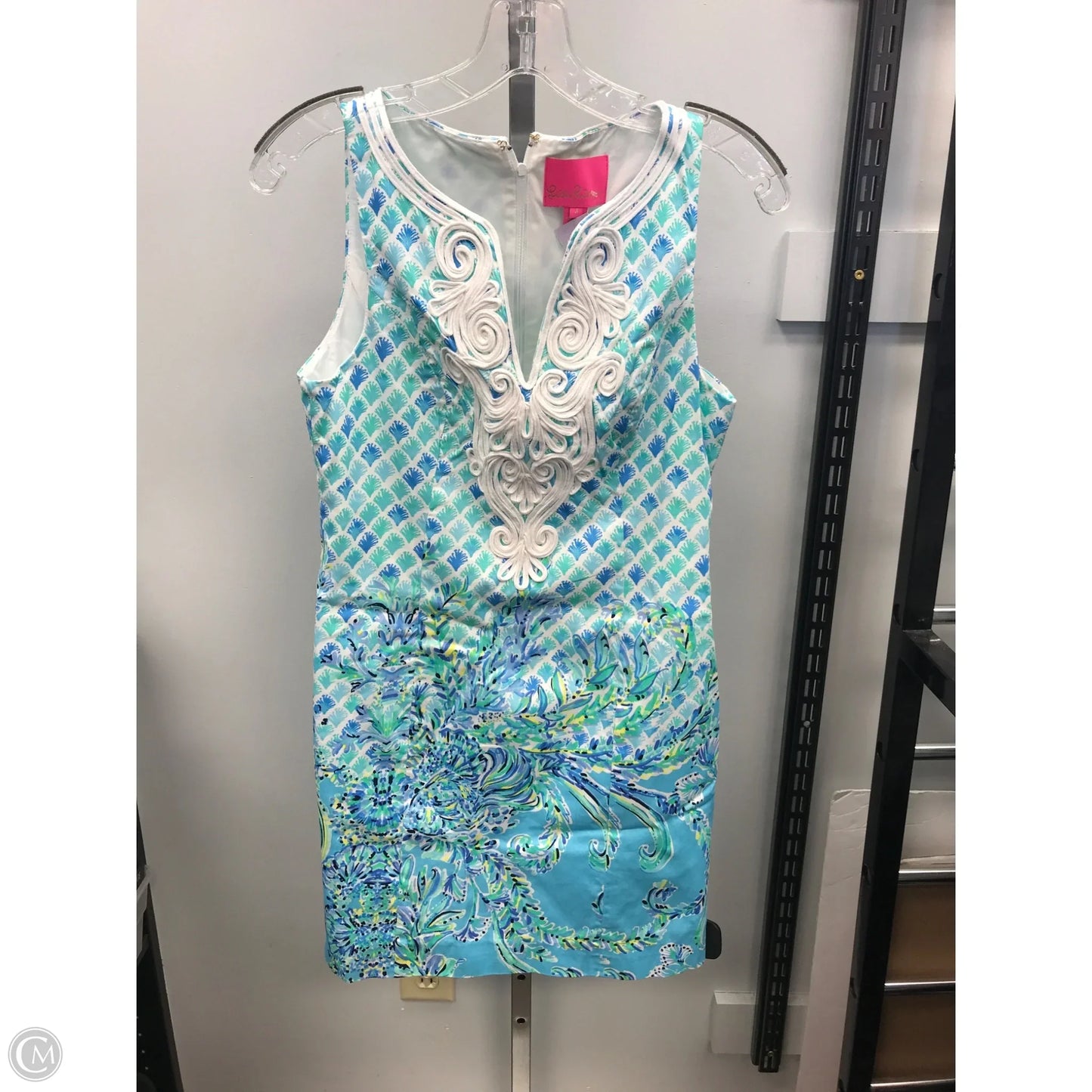 Dress Designer By Lilly Pulitzer In Blue & Green, Size: 4