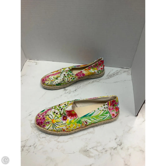 Shoes Flats By Toms In Floral Print, Size: 7.5