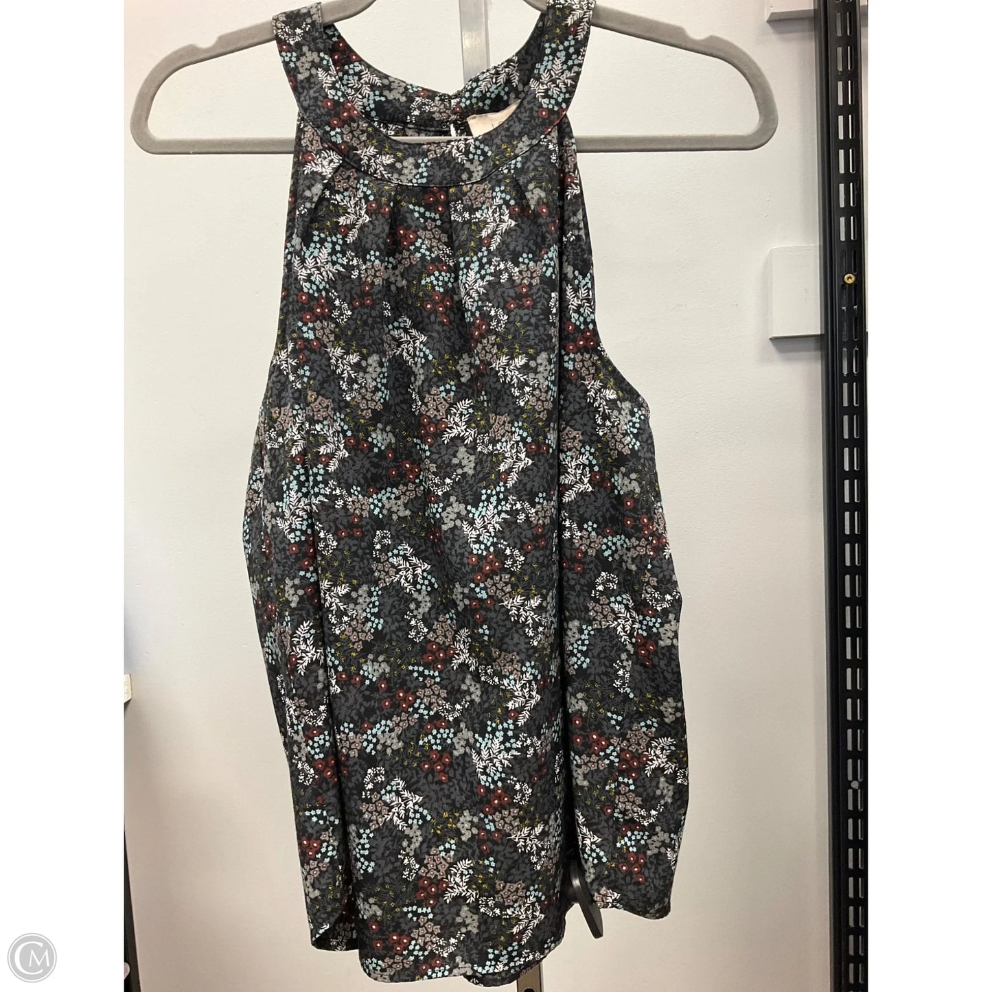 Top Sleeveless By Loft In Floral Print, Size: M