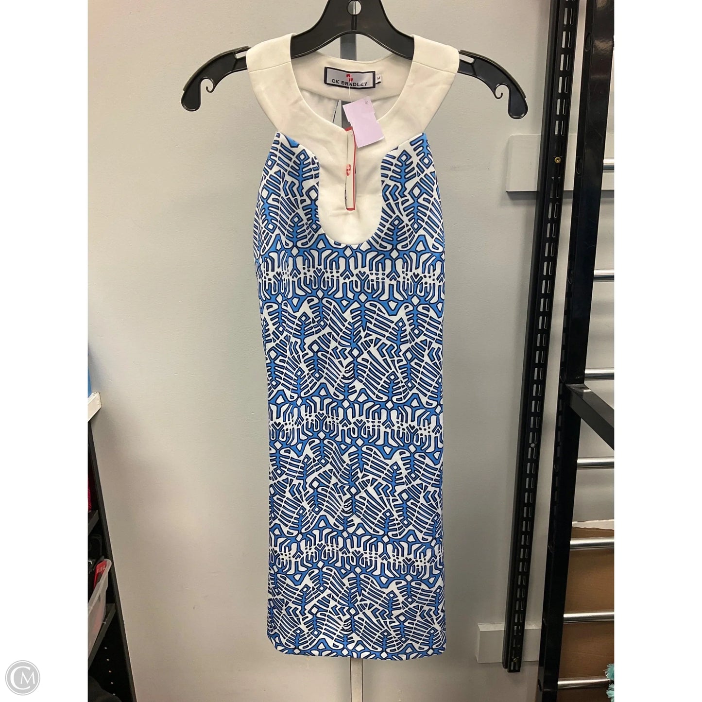 Dress Casual Short By CmK Bradley In Blue & White, Size: M
