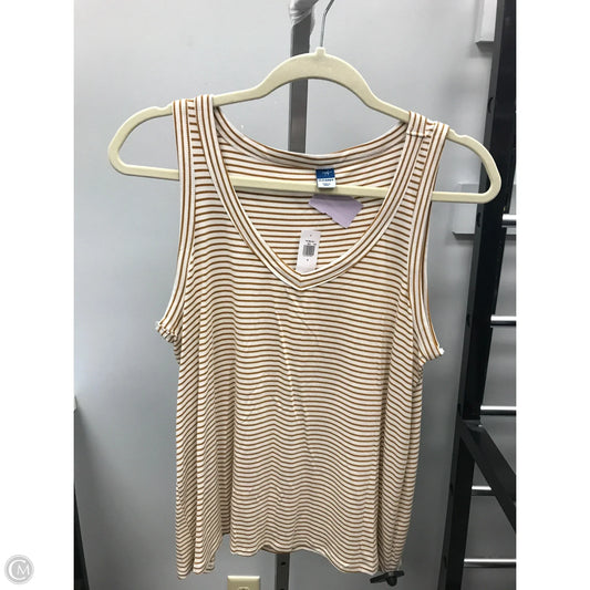 Top Sleeveless By Old Navy In Striped Pattern, Size: S