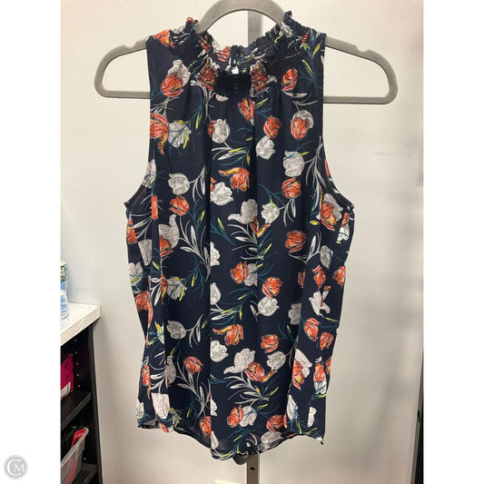 Top Sleeveless By Daniel Rainn In Floral Print, Size: S