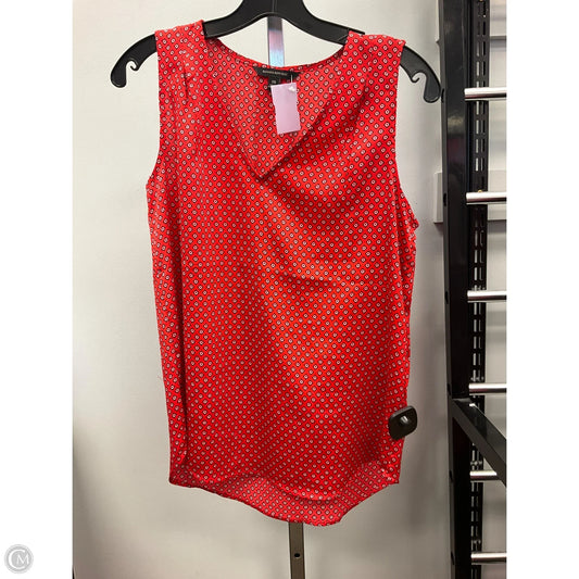 Top Sleeveless By Banana Republic In Red, Size: Xs