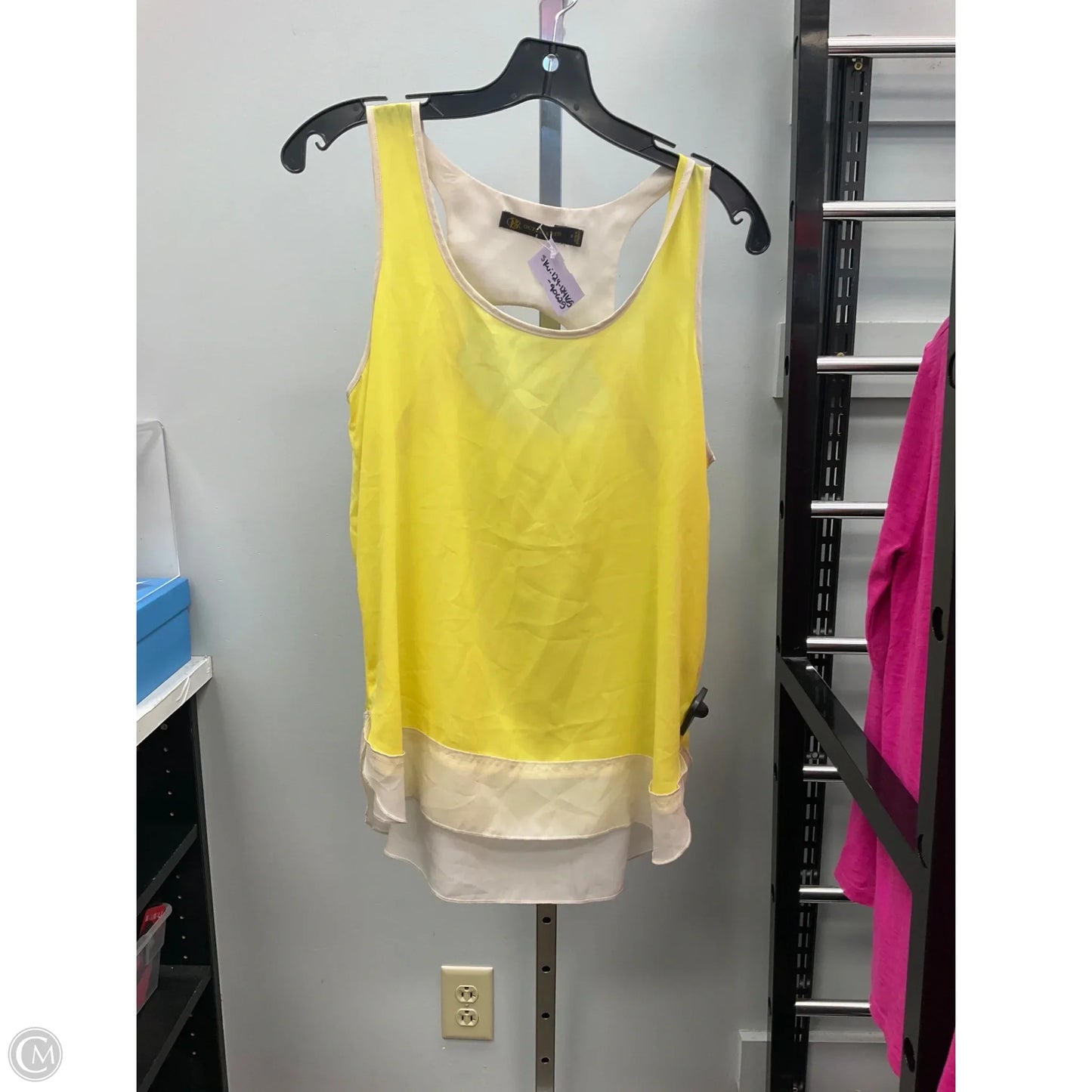 Top Sleeveless By Outback Red In Yellow, Size: S