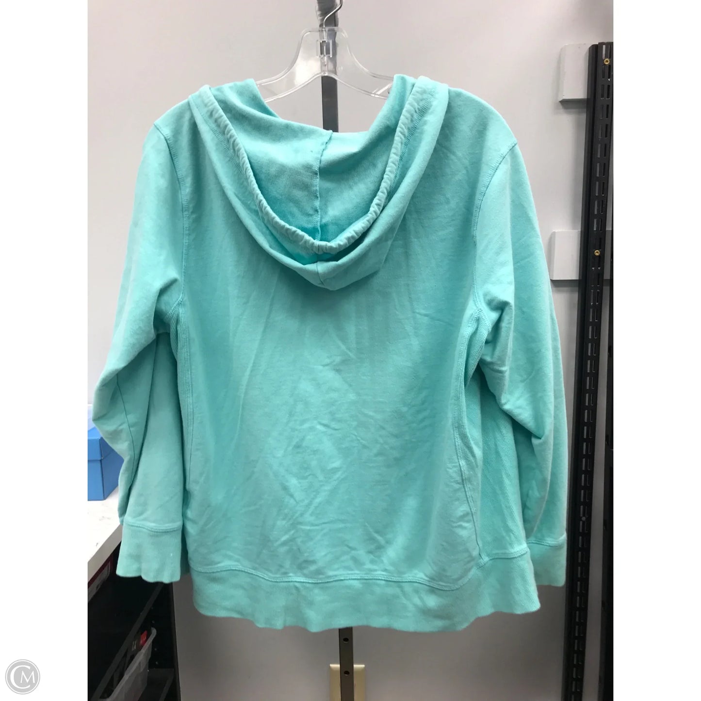 Jacket Other By Style And Company In Aqua, Size: 1x