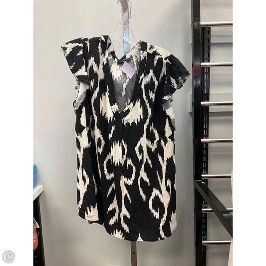 Top Sleeveless By Rachel Zoe In Black & White, Size: 2x