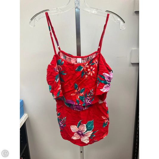 Top Sleeveless By Old Navy In Tropical Print, Size: M