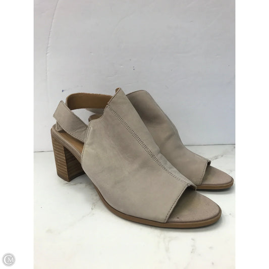 Sandals Heels Block By Franco Sarto In Tan, Size: 7.5