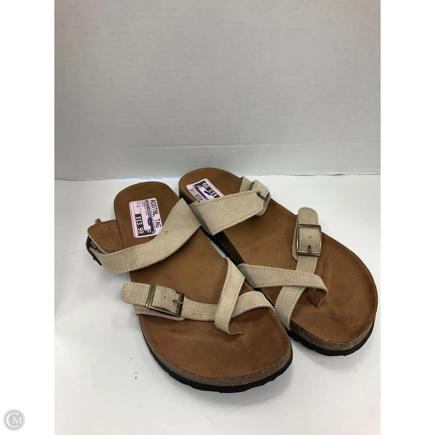 Sandals Flats By White Mountain In Beige, Size: 9