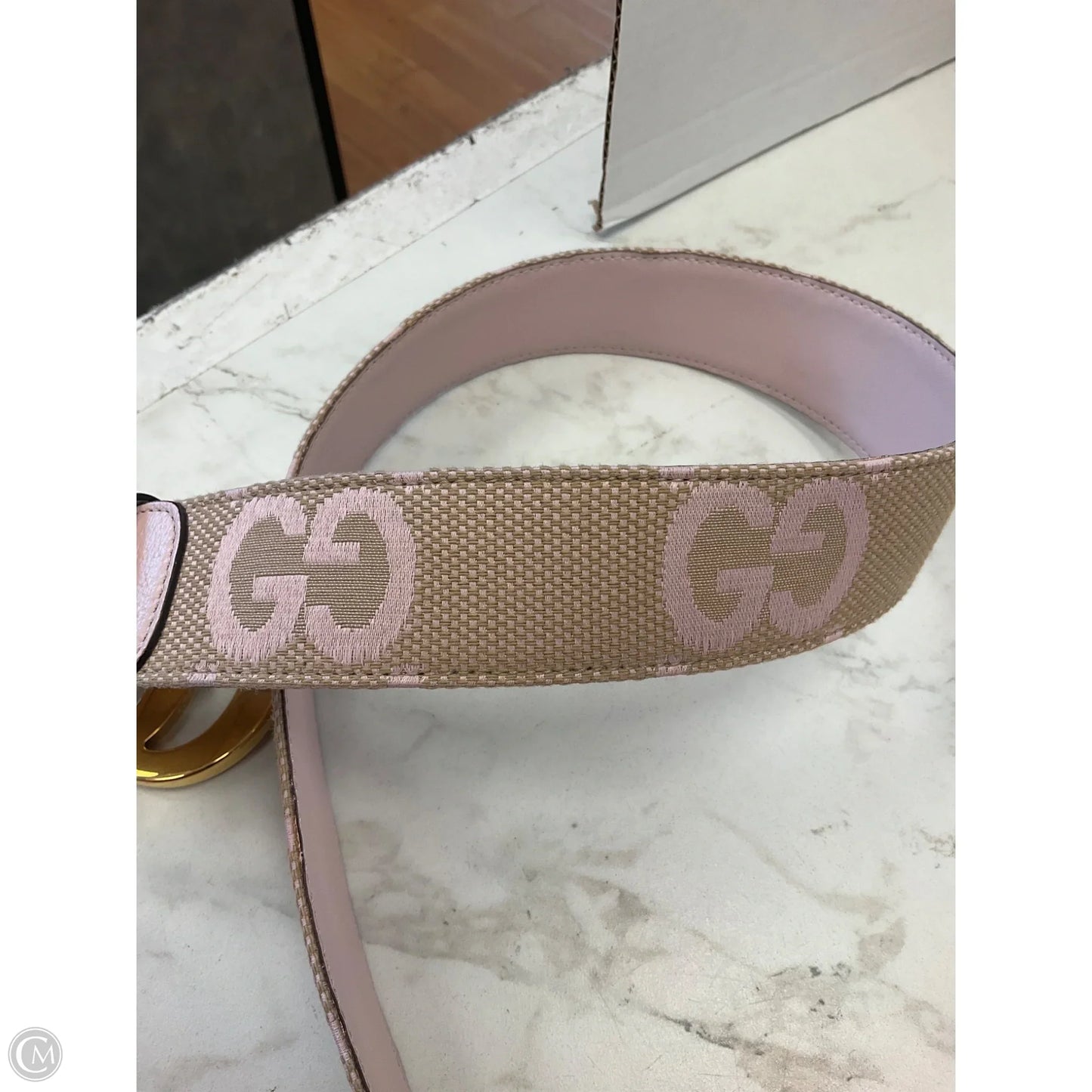 Belt Luxury Designer By Gucci, Size: Small