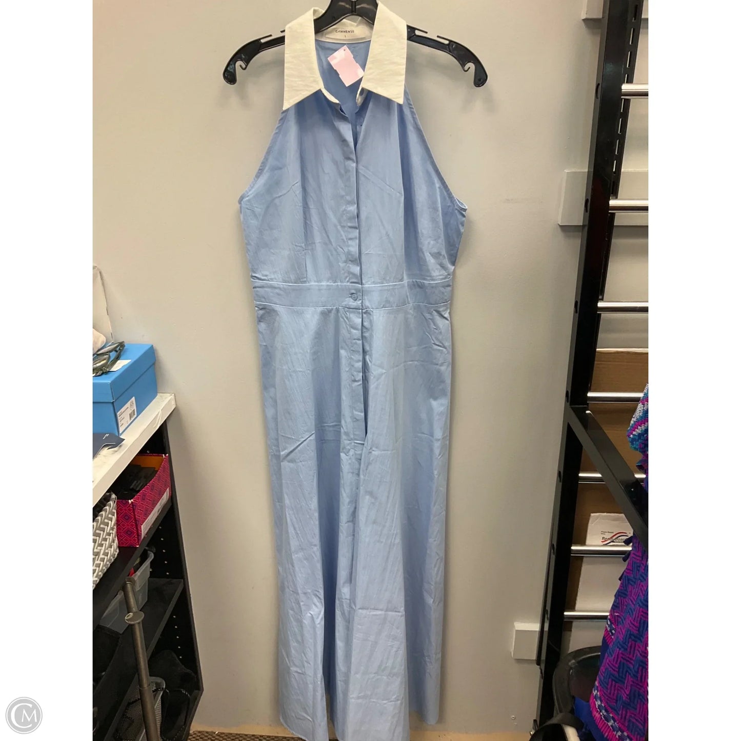 Dress Casual Maxi By Commense In Blue, Size: L