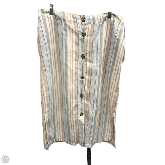 Skirt Midi By Daughter Lessons In Striped Pattern, Size: M