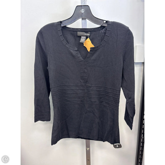 Top Long Sleeve By Cable And Gauge In Black, Size: S