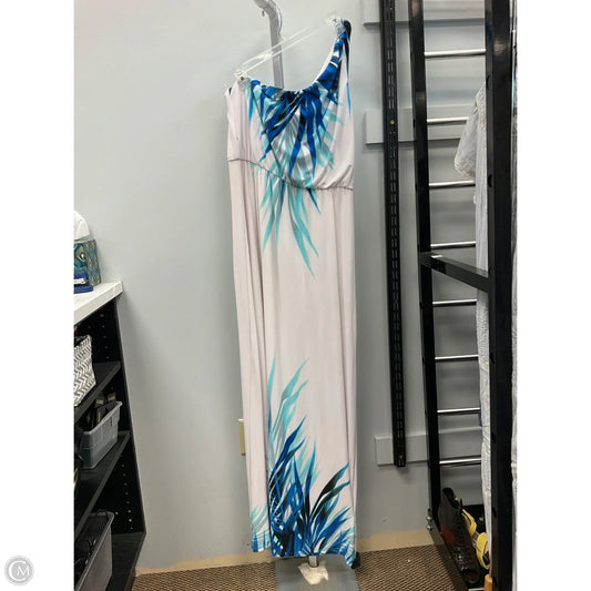 Dress Casual Maxi By Bisou Bisou In Blue, Size: 16