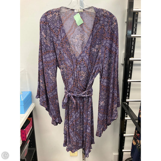 Dress Casual Short By Clothes Mentor In Purple, Size: L