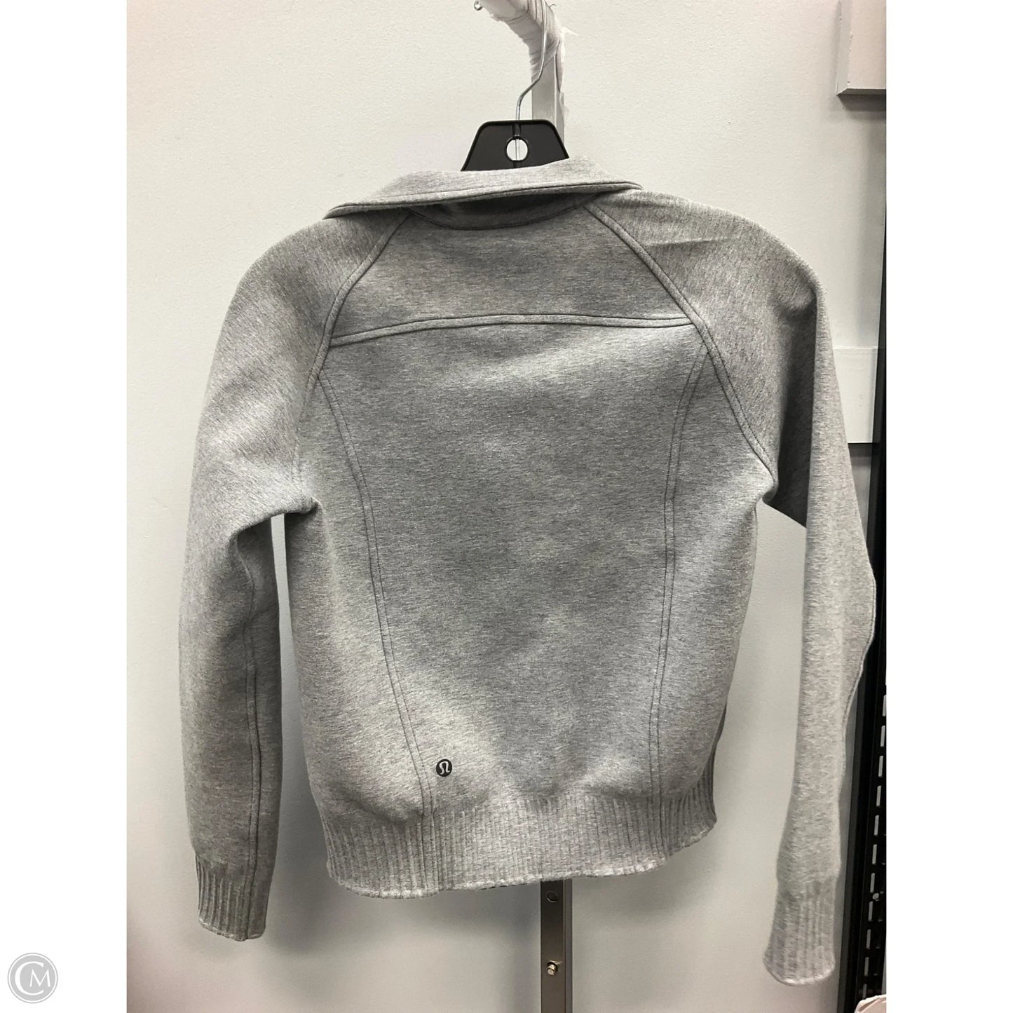 Athletic Jacket By Lululemon In Grey, Size: 4