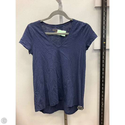 Top Short Sleeve Designer By Lilly Pulitzer In Blue, Size: Xs
