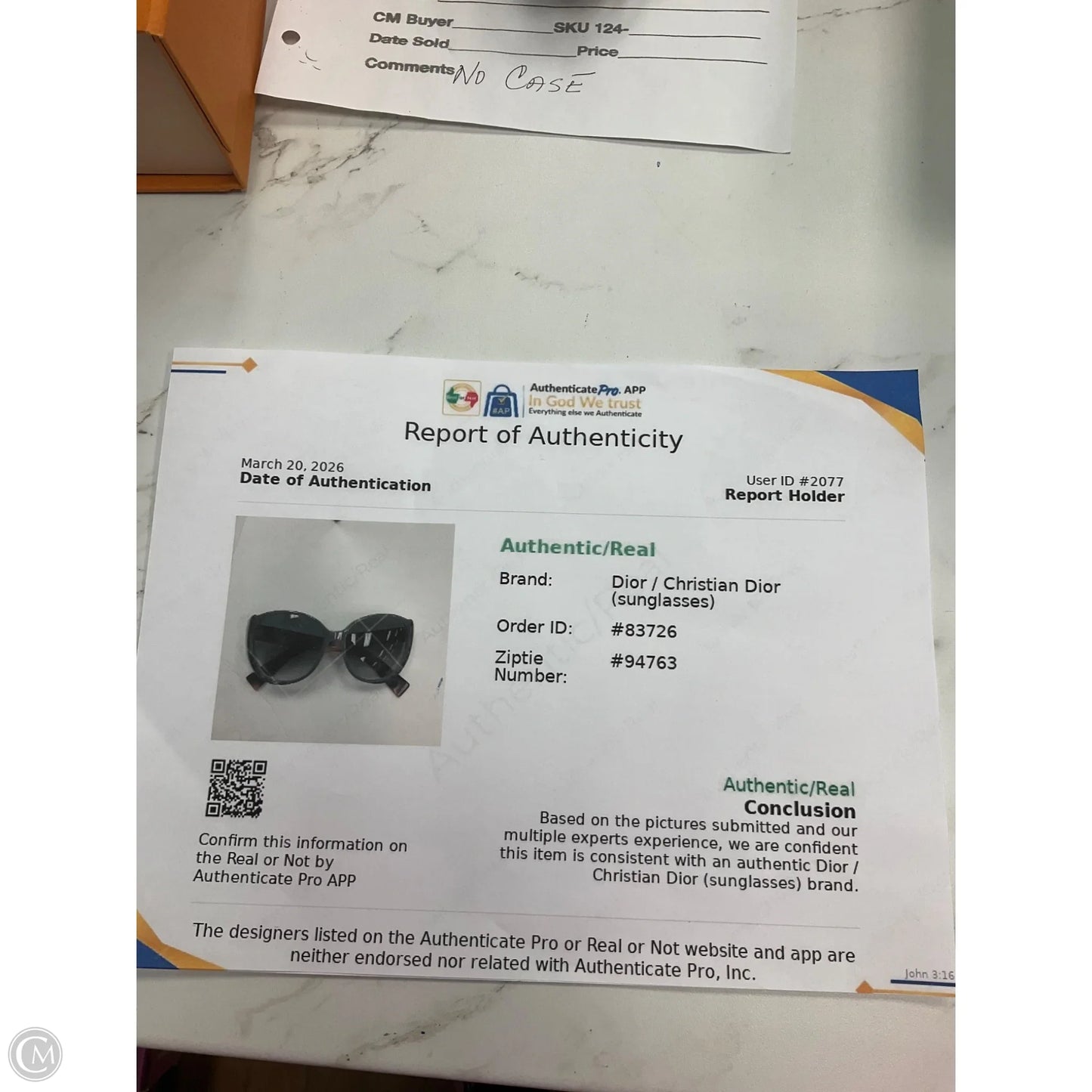 Sunglasses Luxury Designer By Dior