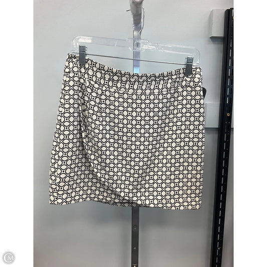 Skirt Mini & Short By Banana Republic In Black & Cream, Size: 6