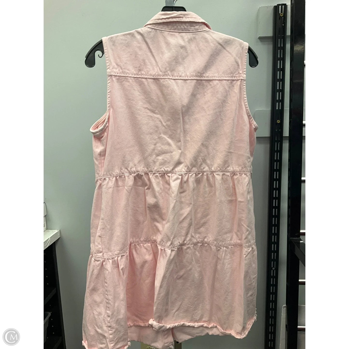 Dress Casual Short By Clothes Mentor In Pink Denim, Size: M