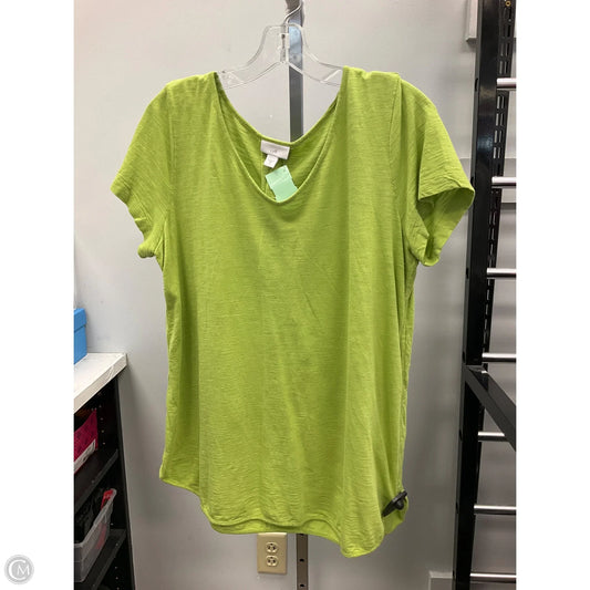 Top Short Sleeve Basic By J. Jill In Green, Size: M