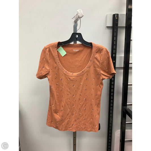 Top Short Sleeve By Old Navy In Orange, Size: L