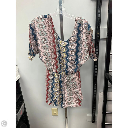 Romper By Bcbgeneration In Blue & Pink, Size: S