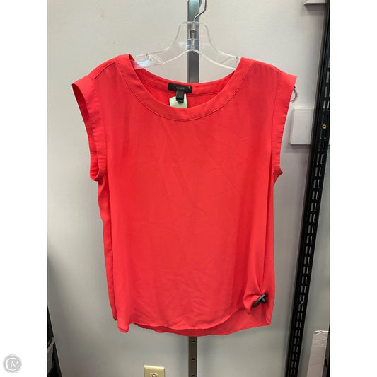 Top Sleeveless By J. Crew In Orange, Size: 4