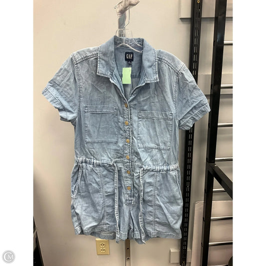 Romper By Gap In Blue Denim, Size: S