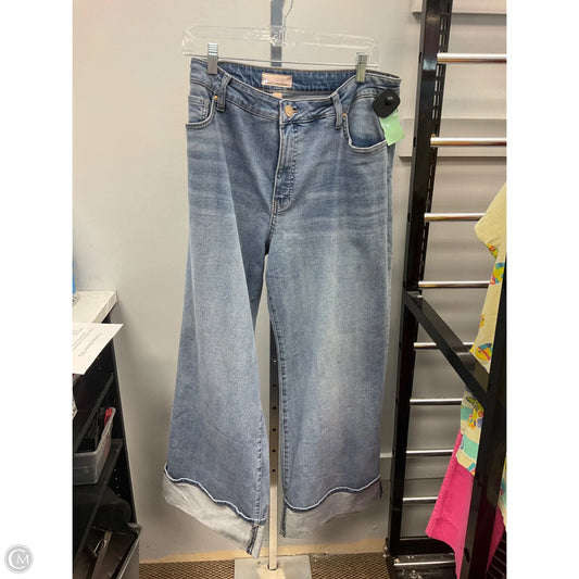 Jeans Wide Leg By Kut In Blue, Size: 16
