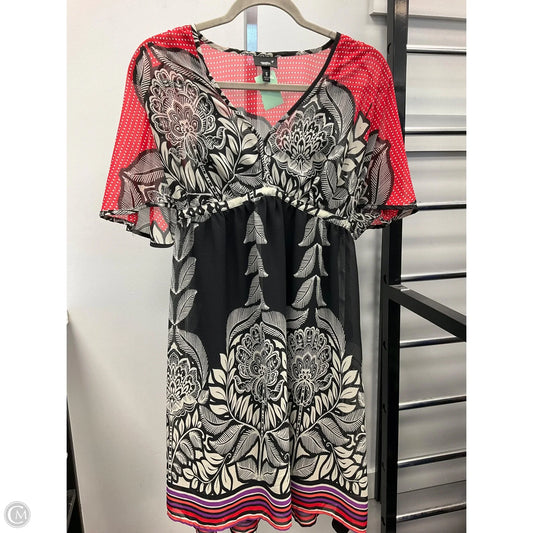 Dress Casual Short By Mossimo In Black & Red, Size: L