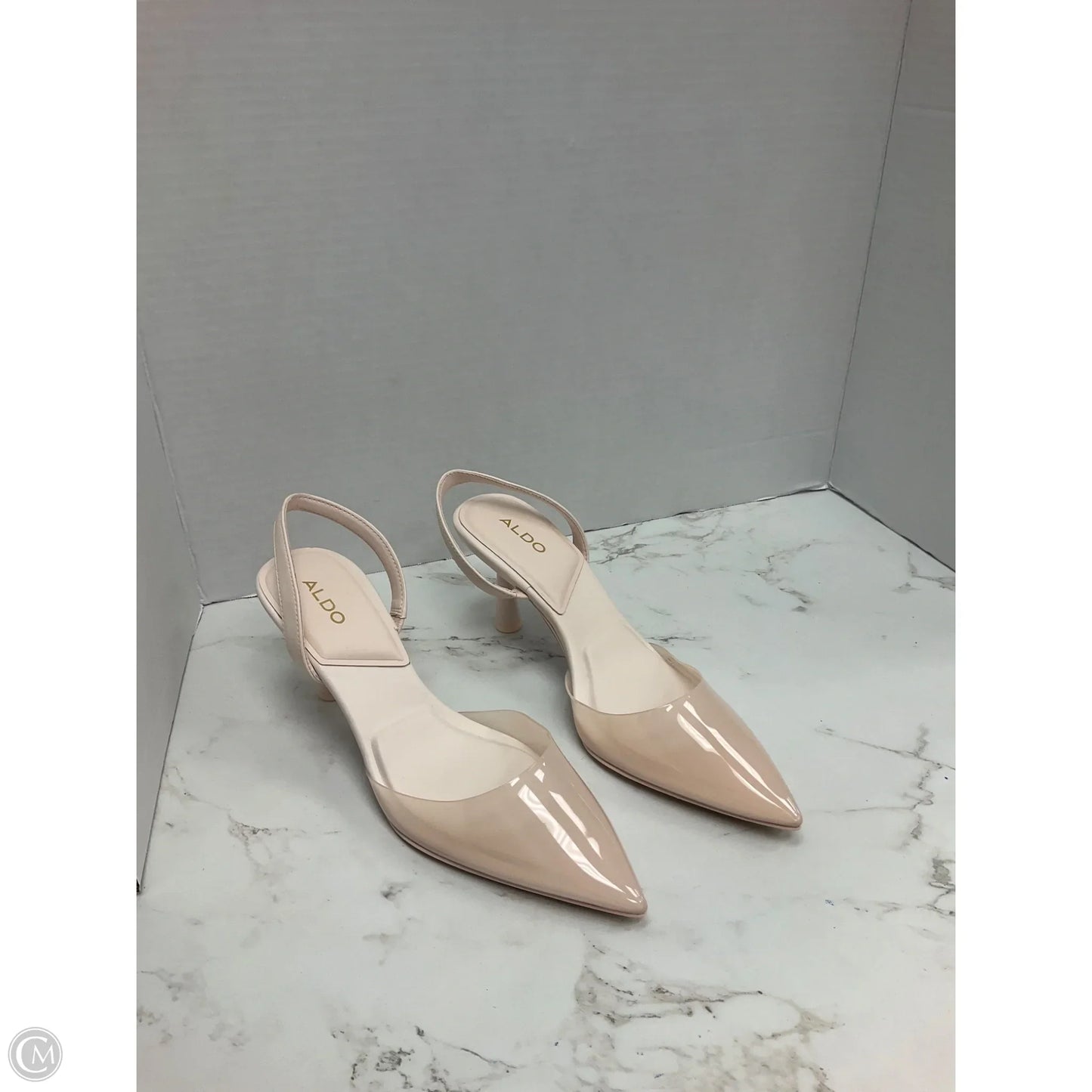 Shoes Heels Kitten By Aldo In Cream, Size: 7.5