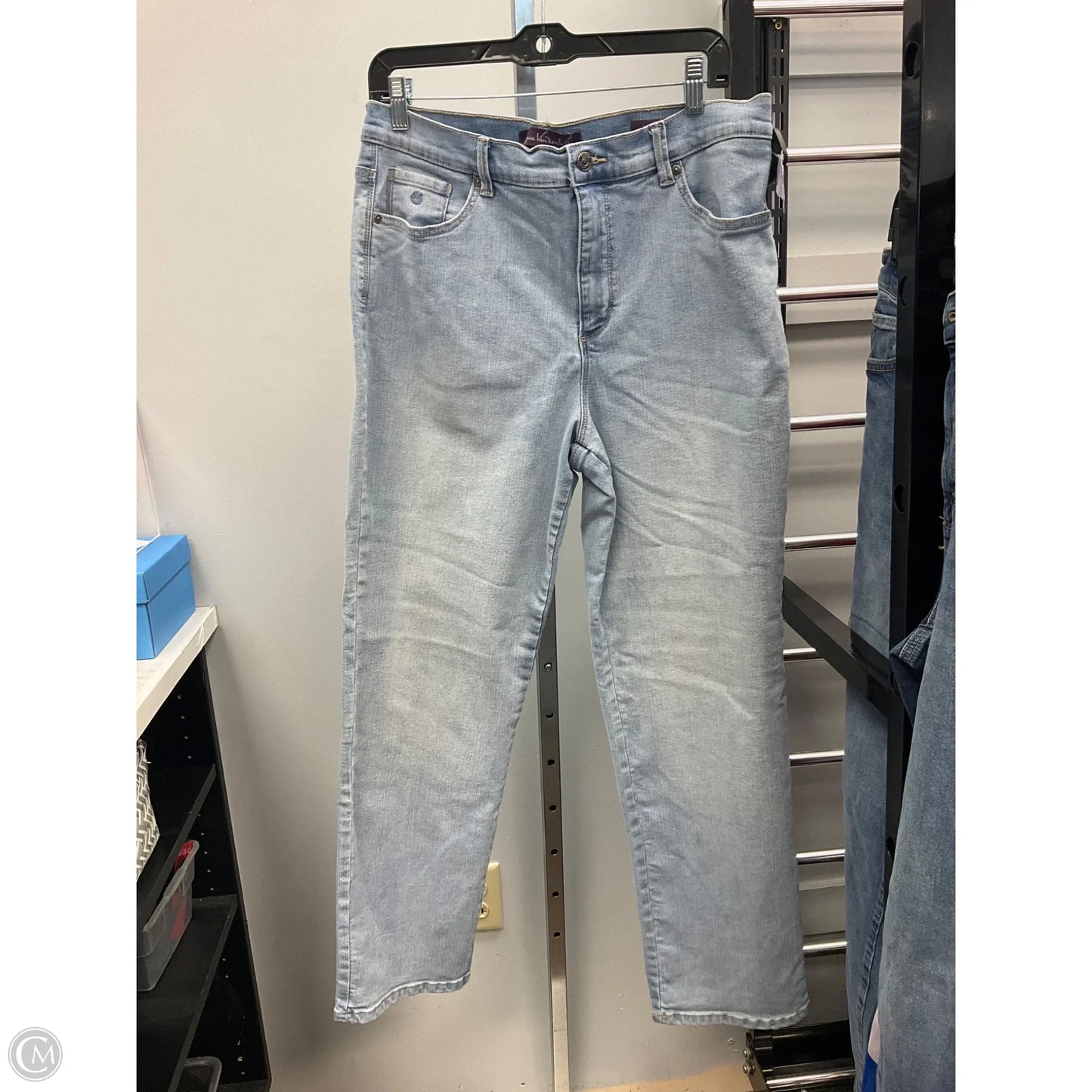 Jeans Straight By Gloria Vanderbilt In Blue, Size: 14