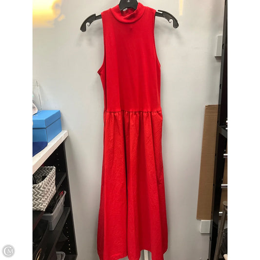 Dress Casual Midi By A New Day In Red, Size: S