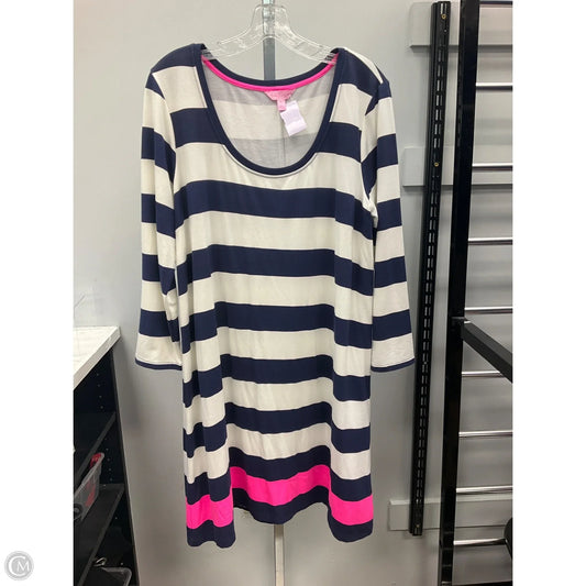 Dress Designer By Lilly Pulitzer In Striped Pattern, Size: Xl