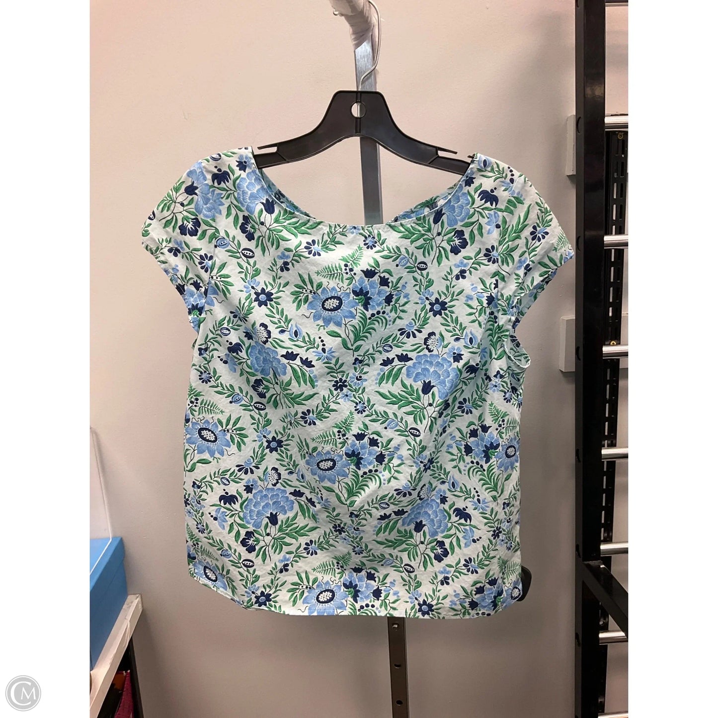 Top Sleeveless By Talbots In Blue & Green, Size: Mp