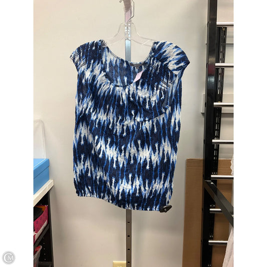 Top Sleeveless By Daisy Fuentes In Blue, Size: M